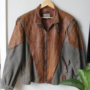 Vintage Leather Suede Jacket